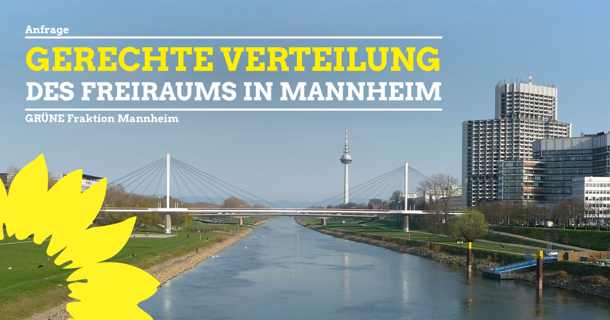 Gerechte Verteilung des Freiraums in Mannheim