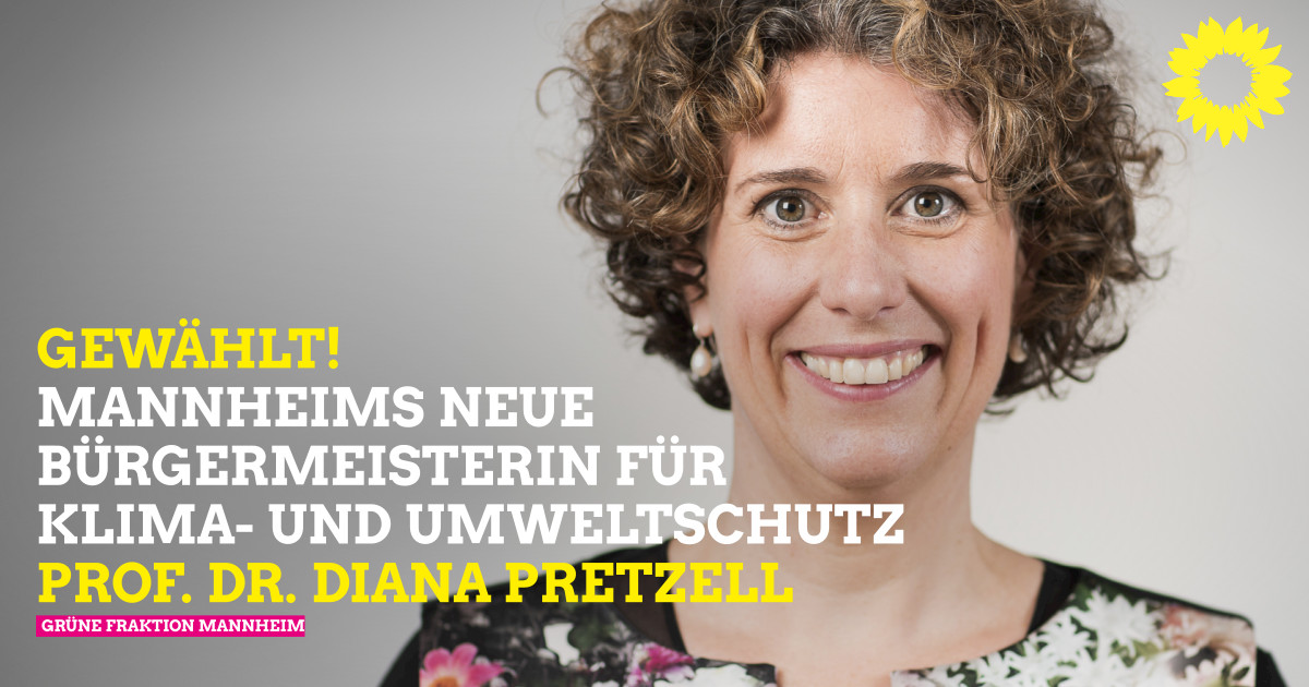 Prof. Dr. Diana Pretzell ist zweite GRÜNE Umweltbürgermeisterin