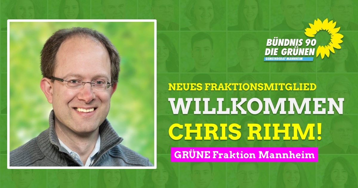 Stadtrat Chris Rihm ist neues Fraktionsmitglied