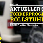 Anfrage Stand Förderprogramm Rollstuhl-Taxi