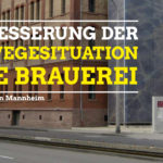 Sicherer Radweg an der alten Brauerei