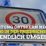 Tempo 30 in der Friedrichstraße