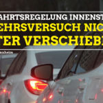 Verkehrsversuch Innenstadt nicht verschieben